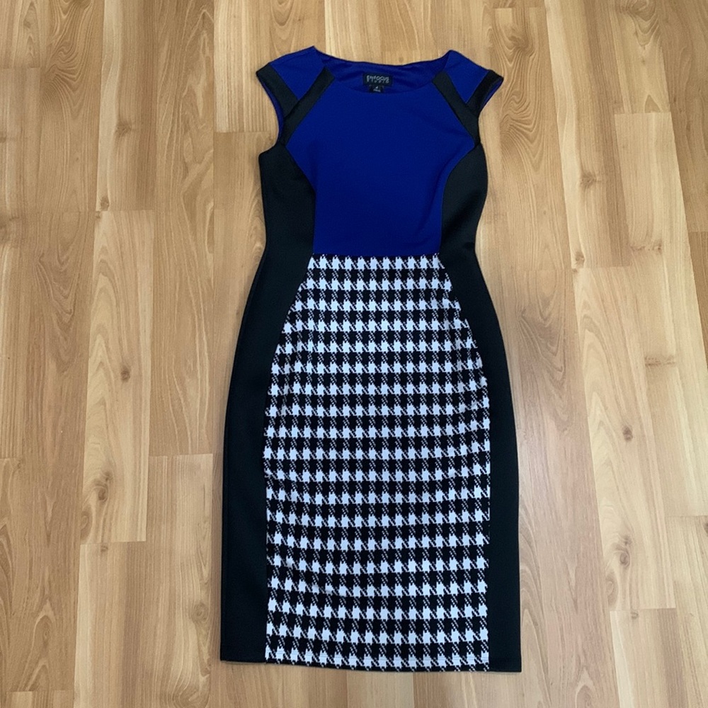 Enfocus Studio Dress With Houndstooth Pattern | Size 4